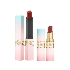 Yves Saint Laurent YSL The Slim 1966 Red Earth Lipstick Set + Loveshine Candy Glow 7B Nude Pink Valentine's Day